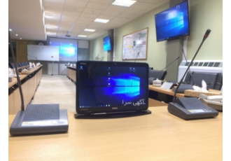 مانیتور تاشو رومیزی folding monitor (کنفرانسی) نمایشگرهای تاشو folding