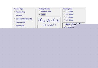 Rucshing ring pall ring صنایع شیمیائی محمد تولید کننده انواع پرکننده