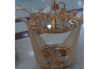 میز بار چوبی&#۱۶۰; بیش از ۱۰طرح طلایی آبکاری فورتیک در کرج فروش میز