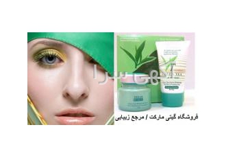 کرم روز و شب چای سبز ینی کره ای کرم لایه بردار و روشن کننده دو قلوی چای