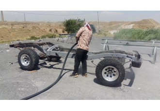 سندبلاست ورنگ صنعتی اجرای سندبلاست خشک رنگ برداری و زنگ زدایی انواع اهن