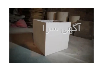 گلدان بتنی فوق سبک مکعب 60 در 60 با ارتفاع 60 سانتیمتر کد تولید 61