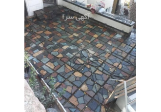 نصب سنگ لاشه اجرای محوطه سازی روش سنگ دماوند