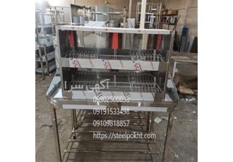 کابینت آبچکان دو طبقه استیل