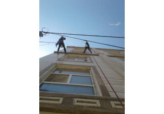 ‌کار در ارتفاع مهر پویان باختر با حذف هزینه داربست انجام کلیه خدمات نما