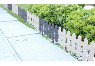 طراحی و اجرای حصار چوبی باغچه و فضای سبز در گرگان حصار چوبی باغچه یک