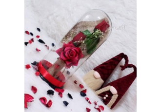 حباب و بطری گل و گوی چراغدار