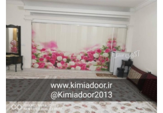 پارتیشن دوجداره ، خرید پرده کشویی چرم ، درب تاشو