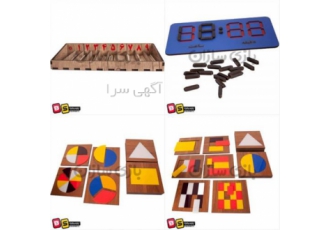 فروش ویژه محصولات مونته سوری در رشت استند حروف و اعداد چوبی پنل مونته