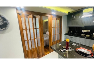 درب آکاردئونی کرکره ای درب آکاردئونی چوبی درب در مشهد درب کرکره ای