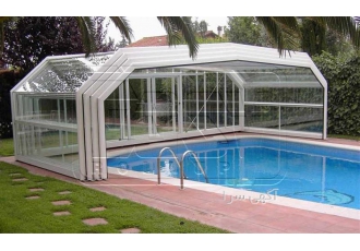 روکش تلسکوپی استخر pool cover