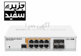 روتر سوئیچ میکروتیک مدل CRS112-8P-4S-IN
