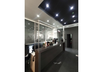 نصب کاور ژله ای (محافظ پلاستیکی ) جهت جلوگیری از کرونا نصب طلق ژله ای
