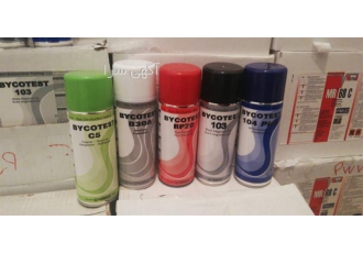 اسپری مایع نافذ PT در تهران اسپری PENETRANT برند BYCOTEST RP20 اسپری