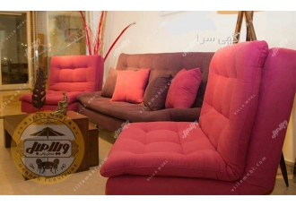 مبل تخت خواب شو دو نفره بدون دسته مدل ایپک