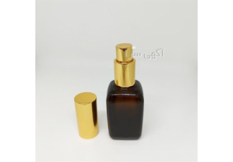 شیشه کرم پودر و روغن در تهران شیشه 50 میل قهوه ای وارداتی با والف غلیظ