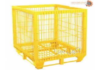 تولید و عرضه انواع باکس پالت ساده و چرخ دار در تهران شرکت فولاد صنعت