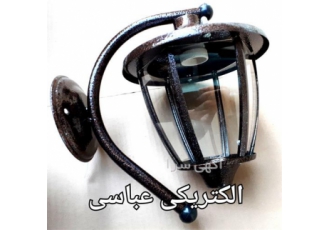 چراغ حیاطی در اصفهان چراغ حیاطی دیواری تالیا سفید و مشکی دیواری حیاطی