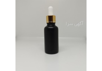 قطره چکان مشکی در تهران شیشه قطره 30 میل مشکی با قطره چکان سفید طلایی