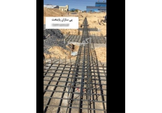 اجرای آرماتور بندی فونداسیون سوله