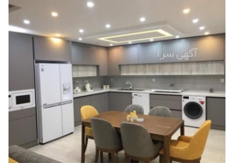 طراحی کابینت با متریال گوناگون