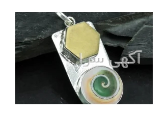 گردنبند نقره لوح برنجی حرز دار کد:۳۰۷۰۳ در مشهد گردنبند نقره 925 عیار