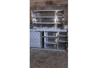 ساخت کابینت دیواری و زمینی استیل، فروش کابینت