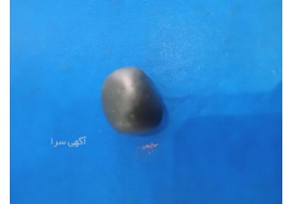 شهاب سنگ شهاب سنگ بازالتی با رنگی بی نظیر وزن 14 گرم سختی 9