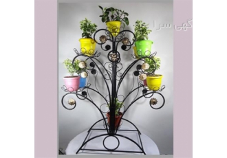 استند گل چند طبقه طرح افشان در تبریز استند گل و گلدان فلزی پایه گلدان