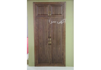 درب چوبی ورودی لابی در مجموعه معتبر