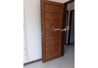 درب چوبی دو رنگ