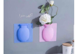 گلدان سیلیکونی چسبدار در تهران این گلدان زیبا و ساده در سه رنگ آبی