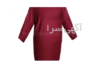 تونیک زنانه آستین سه ربع گت دار دمپا هلالی