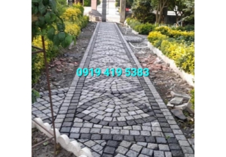 نصب سنگ کوبیک برای کف حیاط ویلایی نصب سنگ کوبیک برای کف فرش برای کف