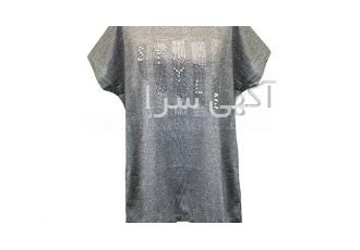 تاپ زنانه آستین افتاده مروارید دوزی شیت سنگ استایل سایز بزرگ در تهران