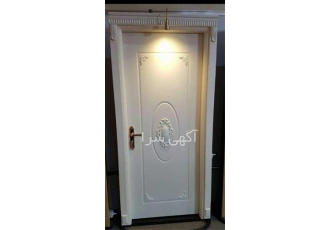 درب چوبی روکش رنگ و روکش pvc