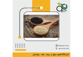 فروش انواع کنجد سیاه و سفید ، کنجد سفید هندی