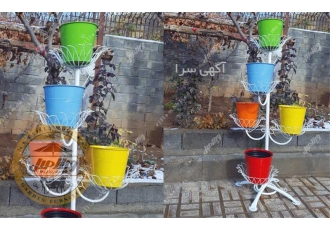 فروش جاگلدان و استند فلزی 5 شاخه ای فرفورژه