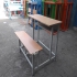 میز و نیمکت دو نفره ساده MDF در تهران میز و نیمکت دو نفره ساده MDF رنگ