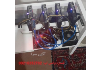 ماینینگ ریگ اتریوم ریگ 7 ماه کار کرده کارت گرافیک GeForce 2060 asus