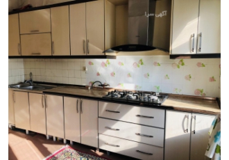 فروشنده کابینت دست دوم(چالوس) کابینت ام دی اف دست دوم کرم قهوه ای