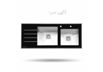سینک شیشه ای استیل