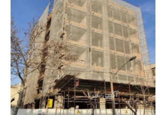 لفاف ساختمان توری نمای ساختمان لفاف ساختمان توری داربستی توری محافظ