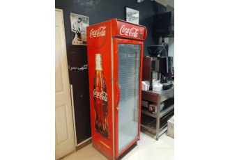 فروش یخچال ایستاده اوگور طرح کوکاکولا کارکرده دست دوم ◙ فروش یخچال