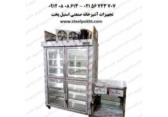 یخچال ویترینی چهار درب صنعتی در اردبیل یخچال صنعتی چهار درب در فروشگاه
