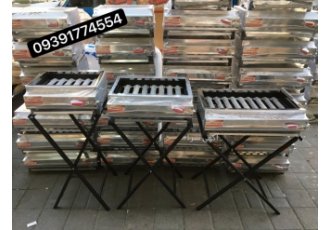 کباب پز گازی استیل چدنی باربیکیو کبابپز خانگی بالکن