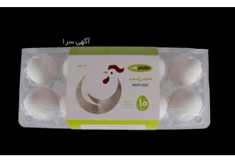 تخم‌مرغ بسته بندی ممتاز مطلّا تخم مرغ زرده طلایی ممتاز در بسته بندی