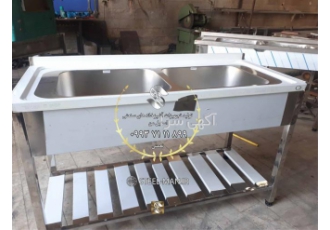 فروش سینک دو لگنه صنعتی پرسی در شیراز سینک پرسی در آشپزخانه های صنعتی