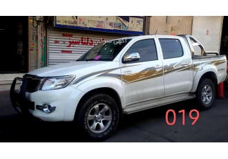 خط کشی استیکر برچسب بدنه تویوتا هایلوکس