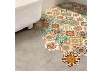 کاشی شابلنی سنتی طرح دار و تک رنگ